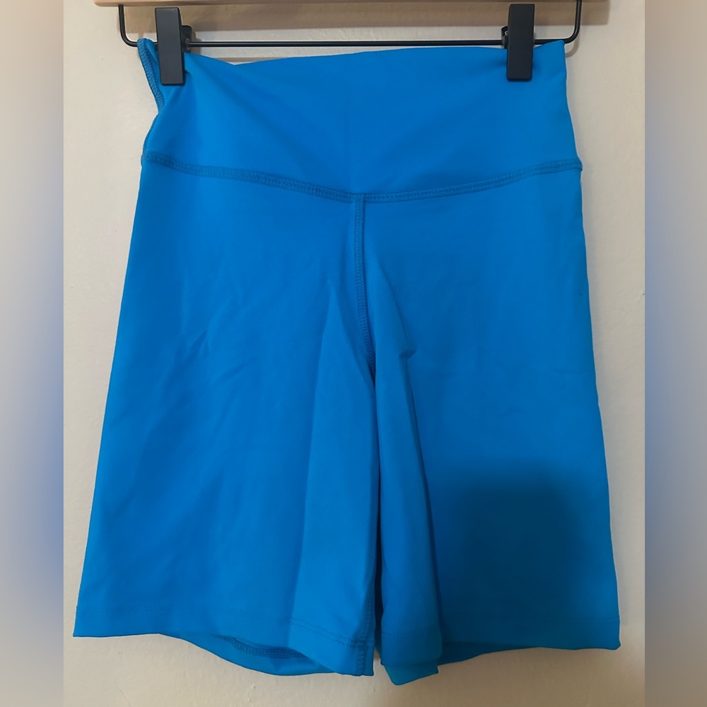 NEVER WORN Thirty Years Bright Blue Biker Shorts Size Small